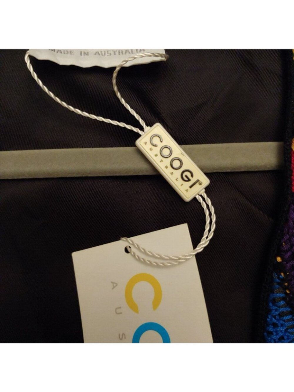 Coogi Womens Sweater Vest Colorful 3D Knit Mercerized Cotton 90s Hip Hop S - Picture 13 of 13